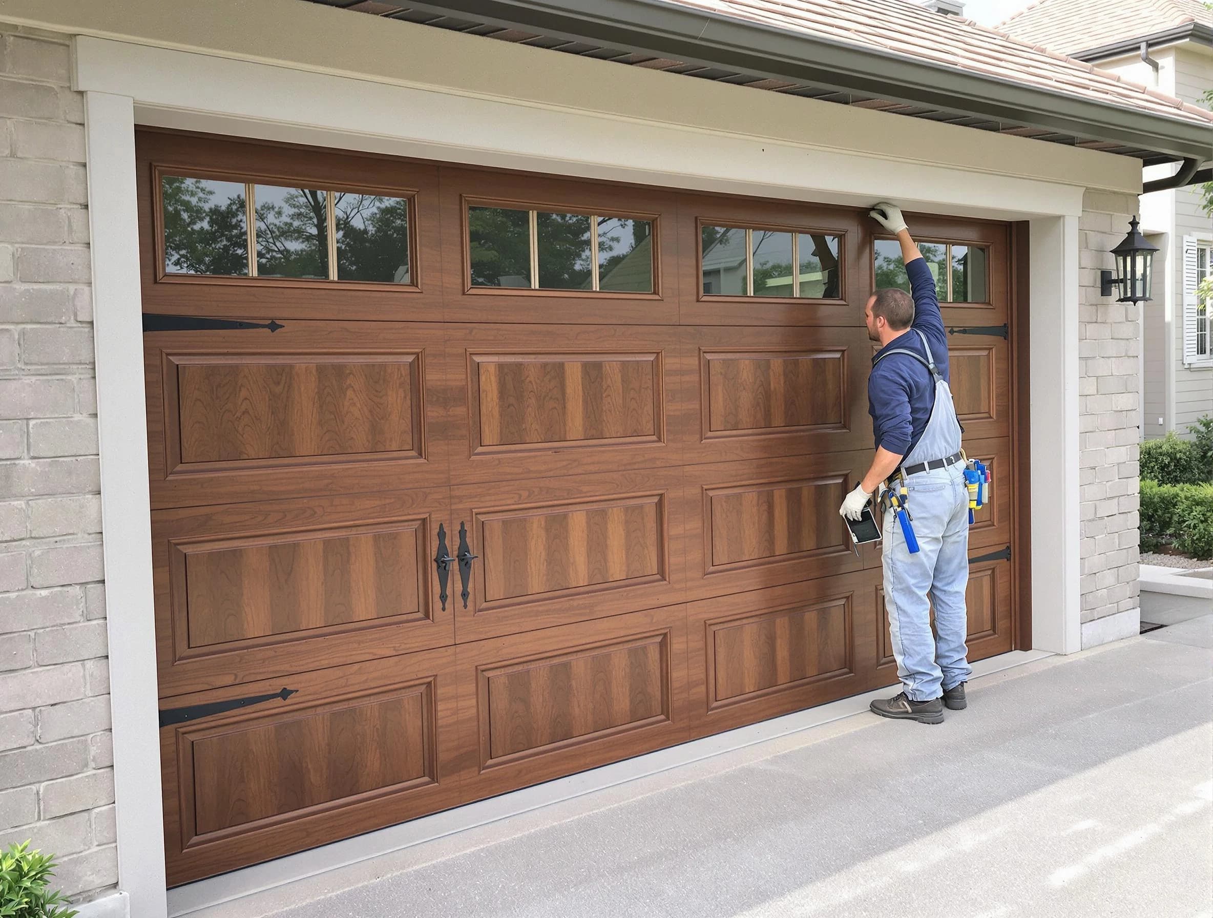 Custom garage door showcase by Port Charlotte Garage Door Repair in Port Charlotte