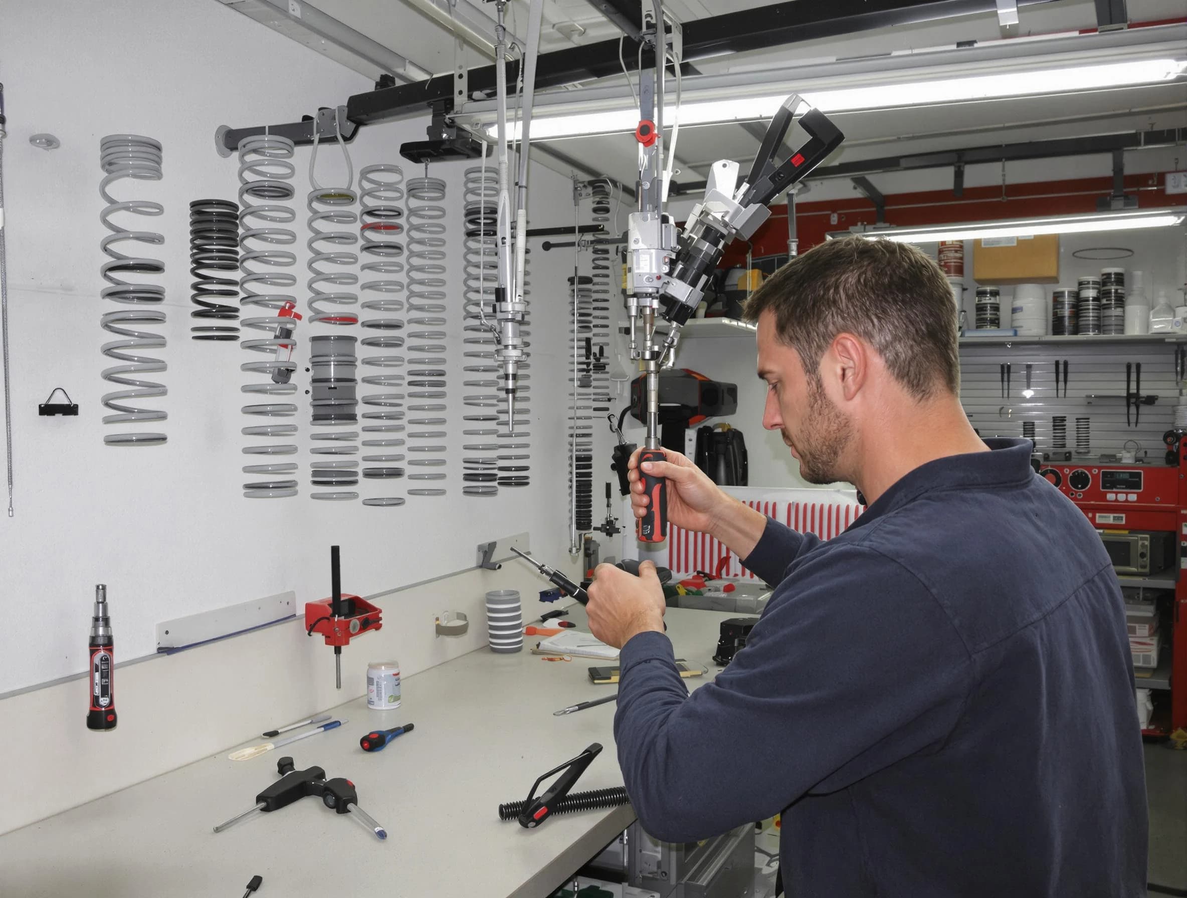 Port Charlotte Garage Door Repair safety certified technician performing precision spring replacement in Port Charlotte